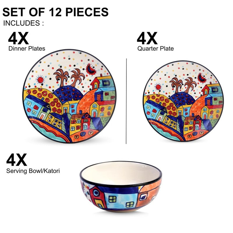 Noctra Slate Dinner Set - 12 Piece Set media 4