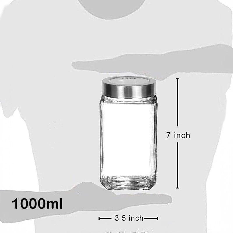 ClearNest Glass Jar (1000 mL Each) - Set Of Six media 9