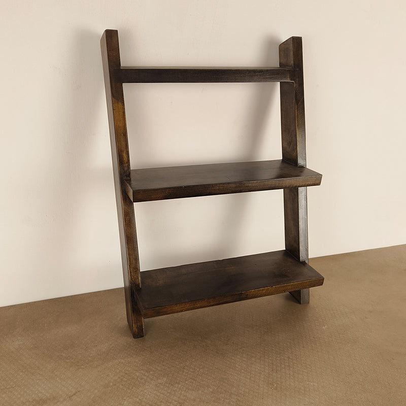 Plank Wooden Shelf 2 Step Ladder media 5