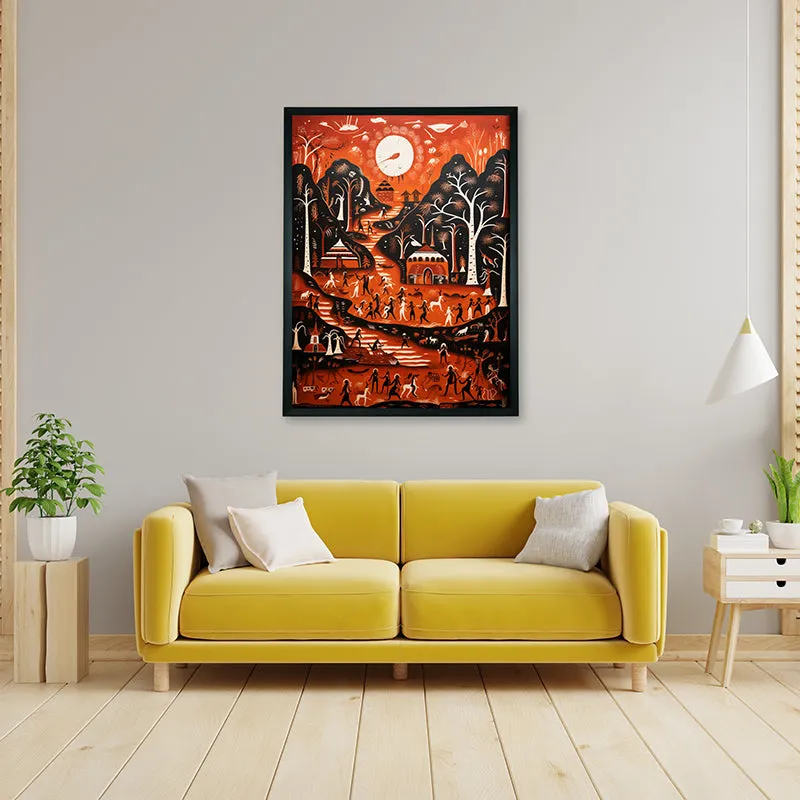 Red Roma Canvas Wall Art media 5