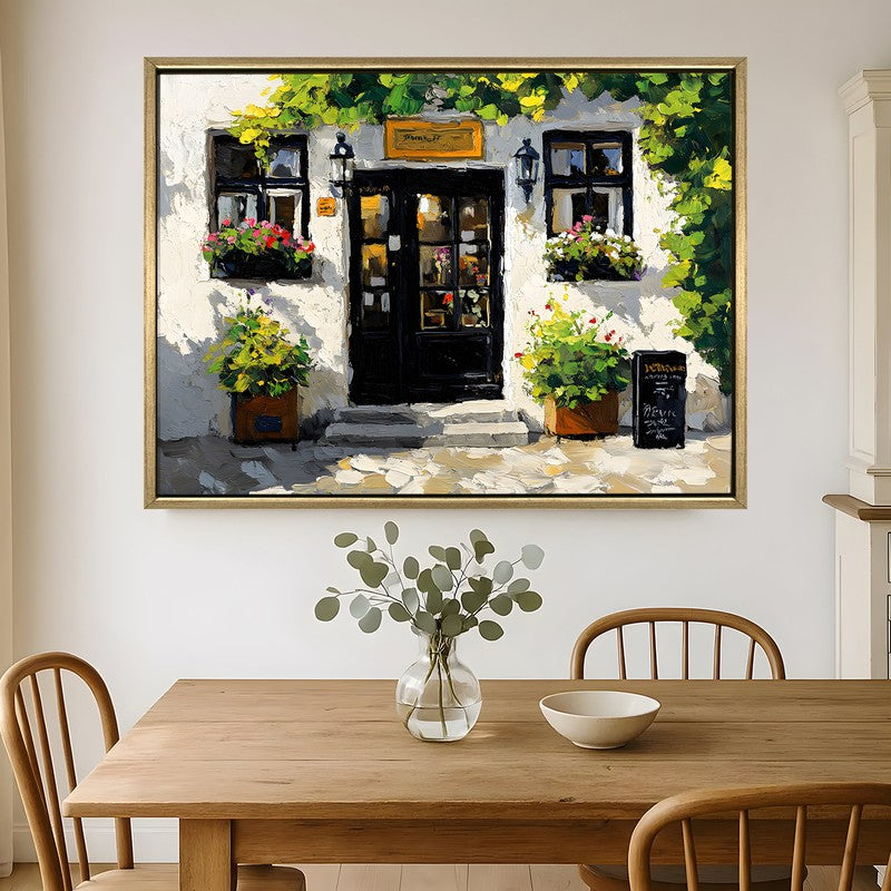 Vitreous Canvas Wall Painting With Frame
