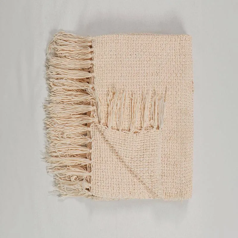 Cozy Loom Throw - Cream media 3