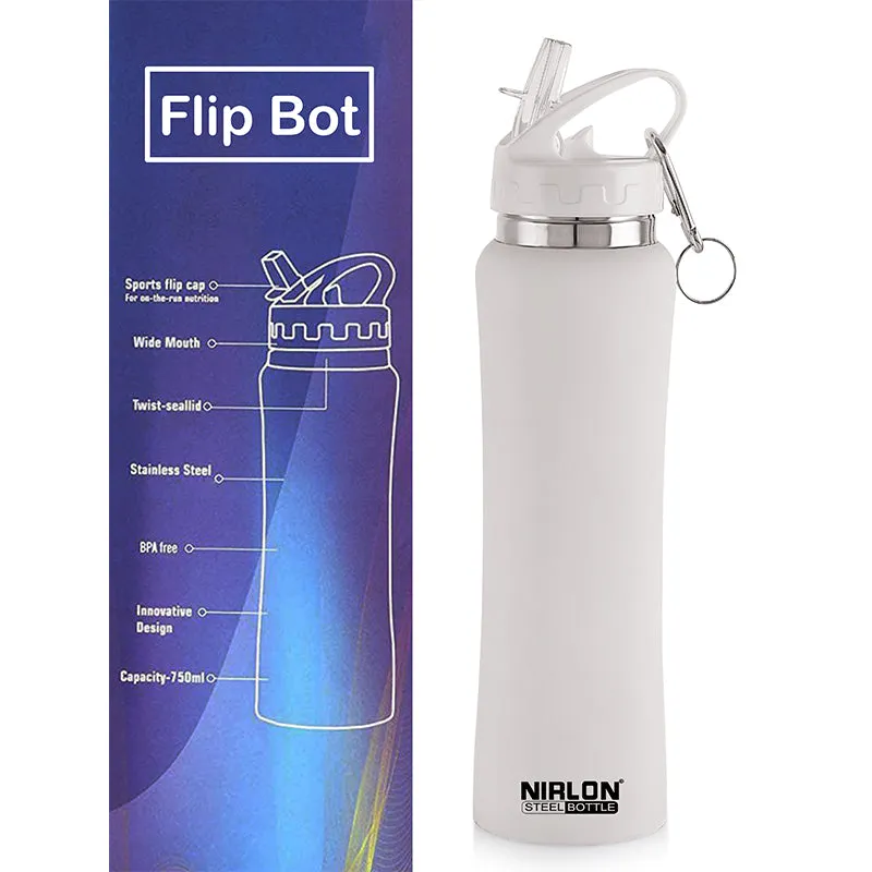 Valento Sipper Water Bottle (White) - 750 mL media 5