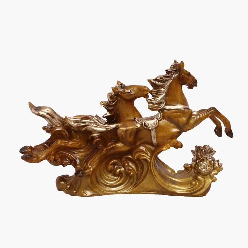 Galloping Horses Polyresin Showpiece media 5