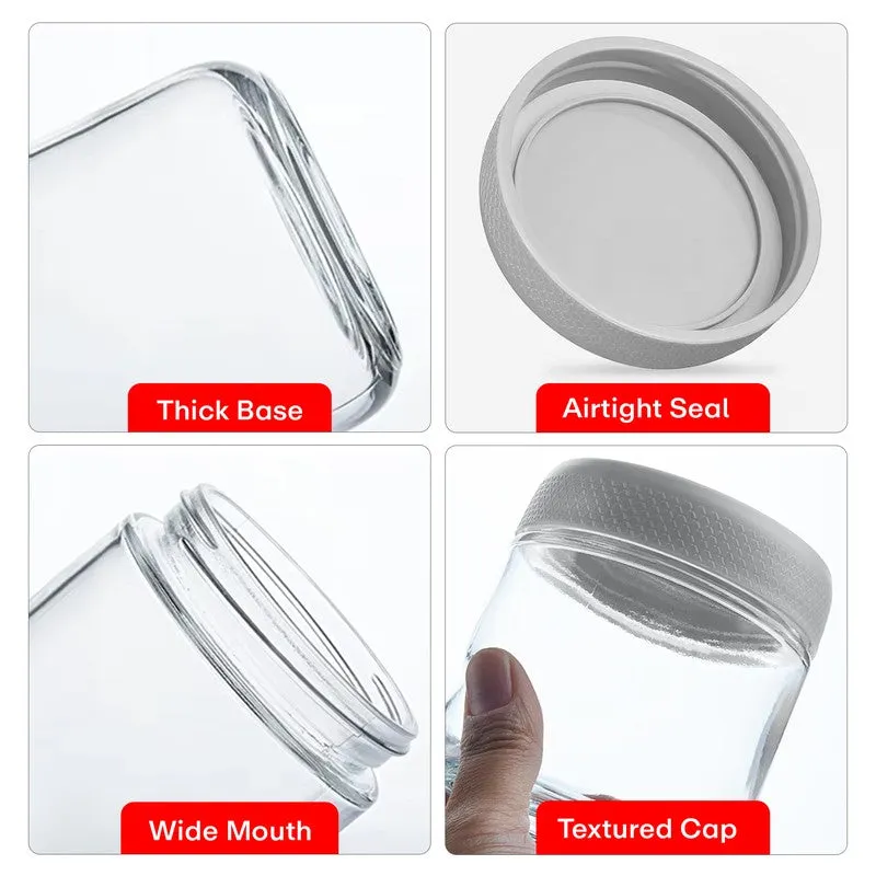 Rioware Transparent Kitchen Container Set (300 mL Each) - Set Of Six media 5