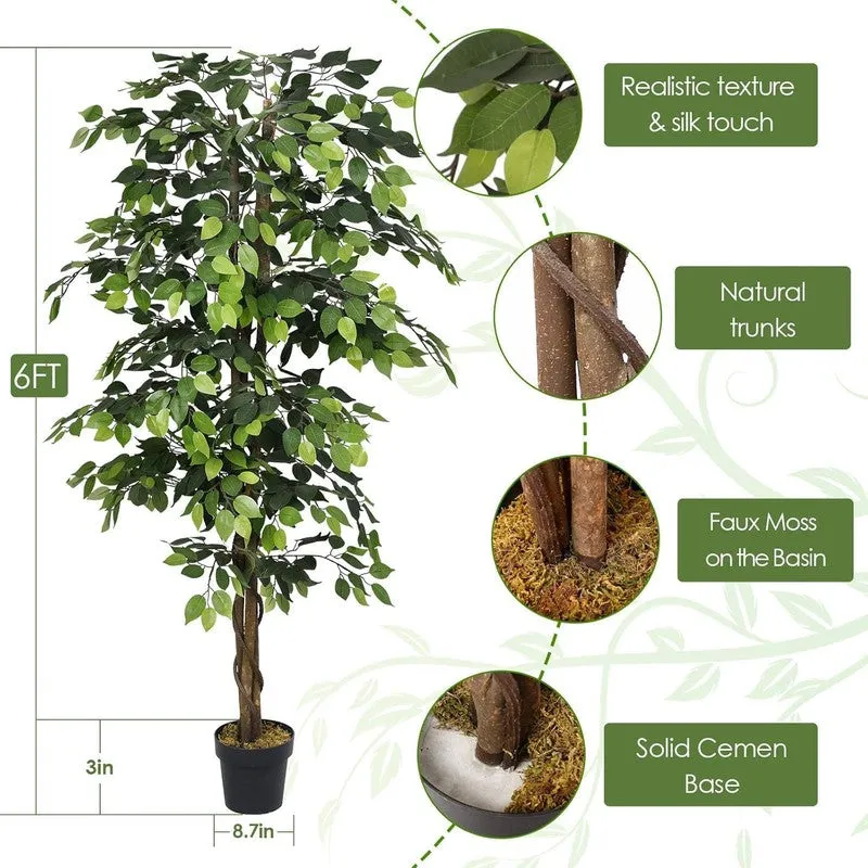 UrbanSprig Artificial Ficus Plant - 5.9 Feet media 3