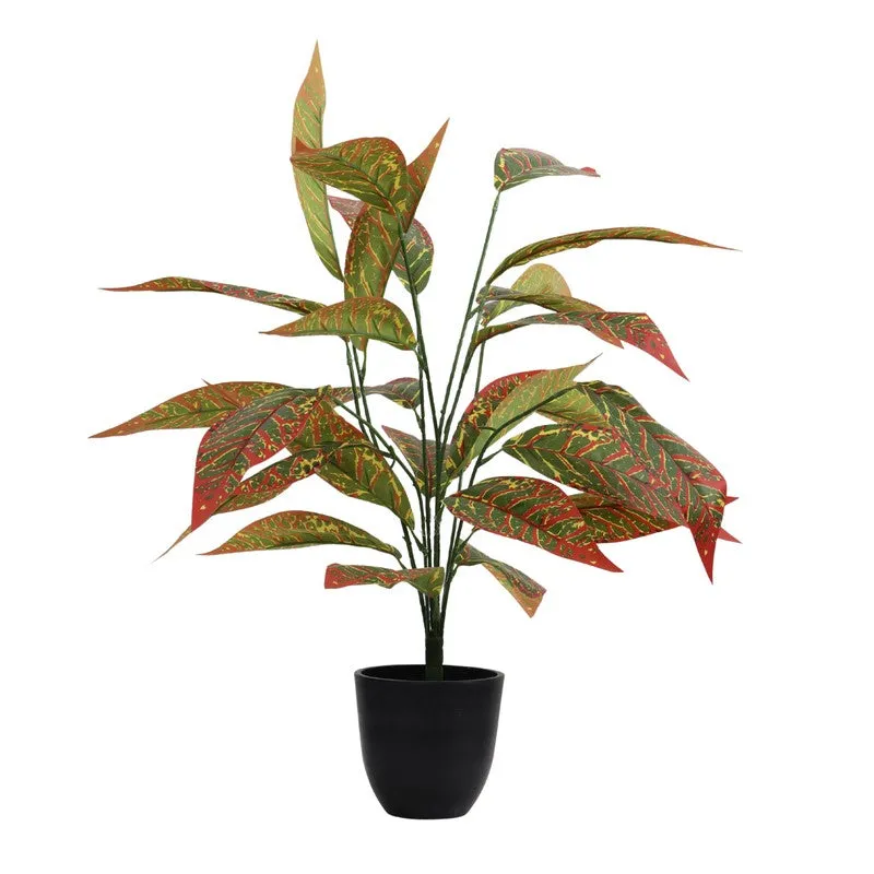 Artificial Croton Plant Without Pot (Set of Two) - 2 ft media 4