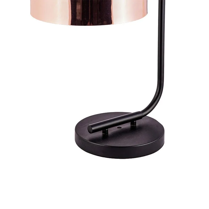 AarviDecor Trenton Accent Metal Table Lamp - Copper media 6