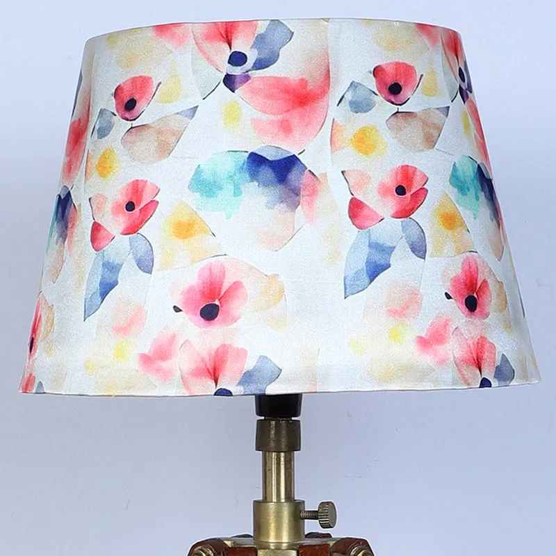 Luna Borealis Printed Tripod Mango Wood Table Lamp - Multicolor media 4