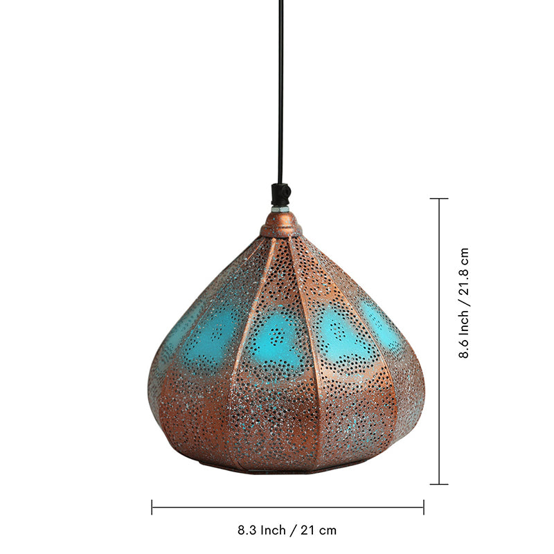 Jaali Sitara Iron Ceiling Lamp media 5