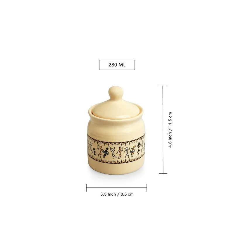Warli Muse Airtight Storage Jar - 280 Ml media 5