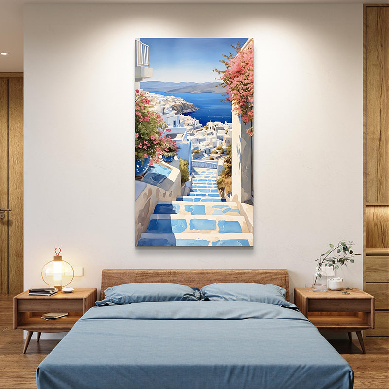 Azure Steps Wall Painting