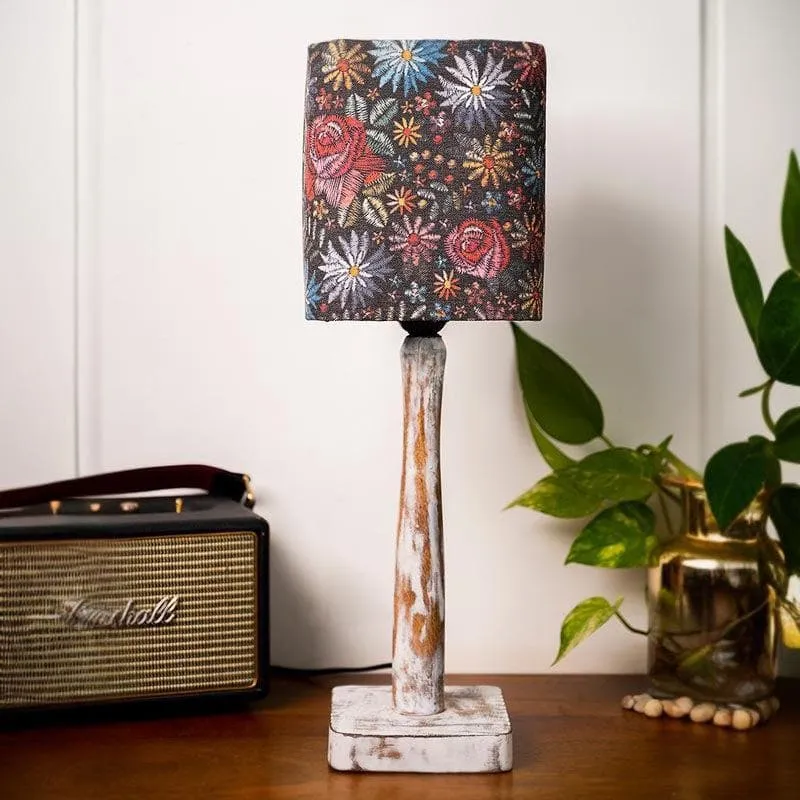 Psychedelic Trance With Distress Stand Fabric Table Lamp - Multicolor media 3
