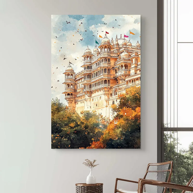 Udaipur Dreams Wall Painting media 4