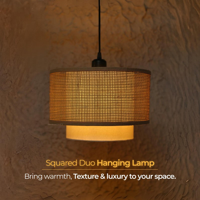 Feylos Rattan Boho Ceiling Lamp - Beige media 8