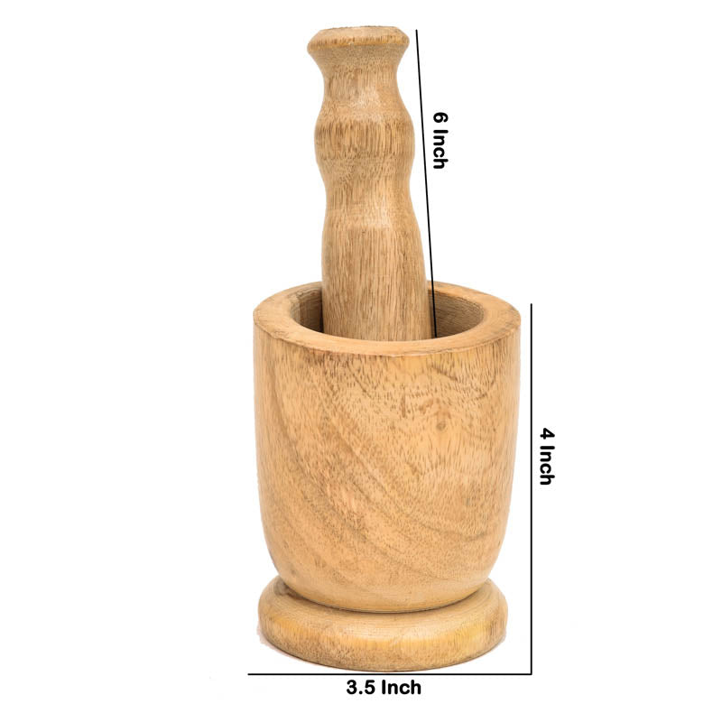 Caldera Wood Mortar & Pestle - Set Of Two media 6