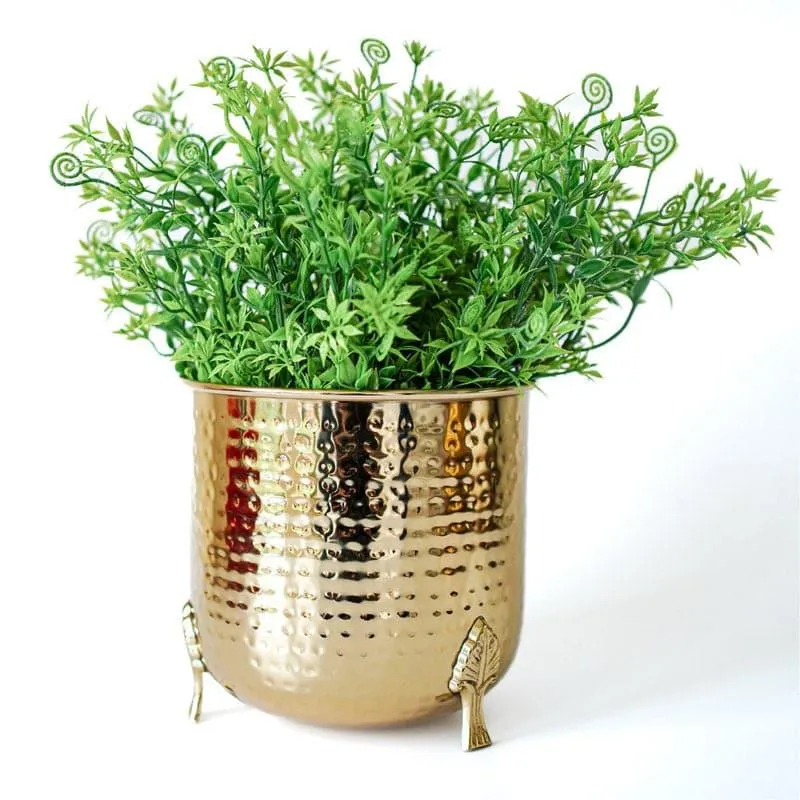 Shaera Metal Planter - Gold media 5