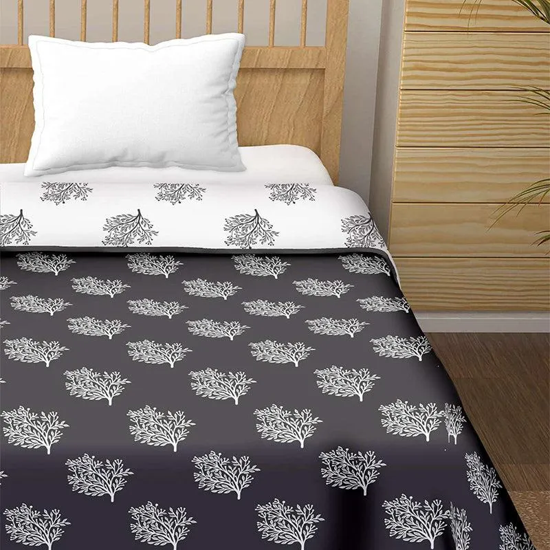 Paalki Reversible Cotton Dohar (Grey)  - 180 GSM media 3