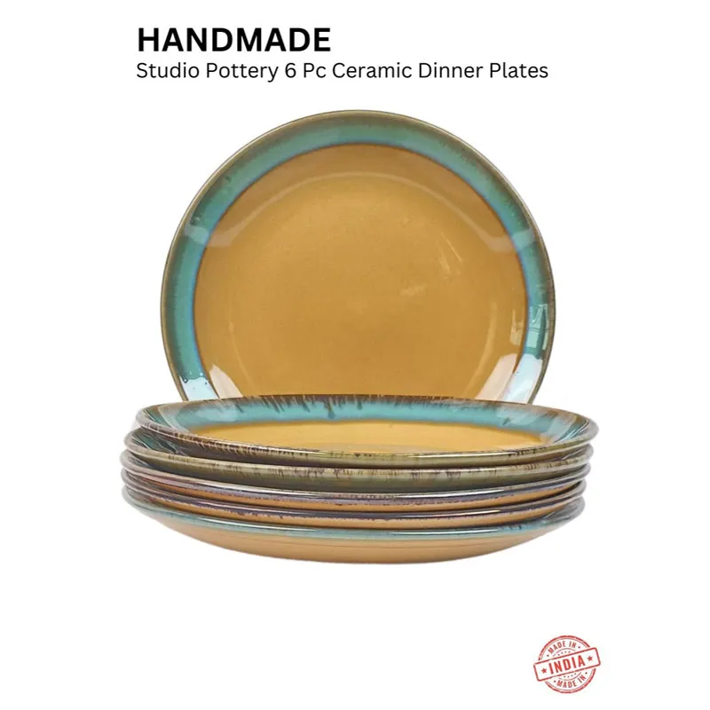 Porcelli Ceramic Dinner Plate - Set Of Six media 3