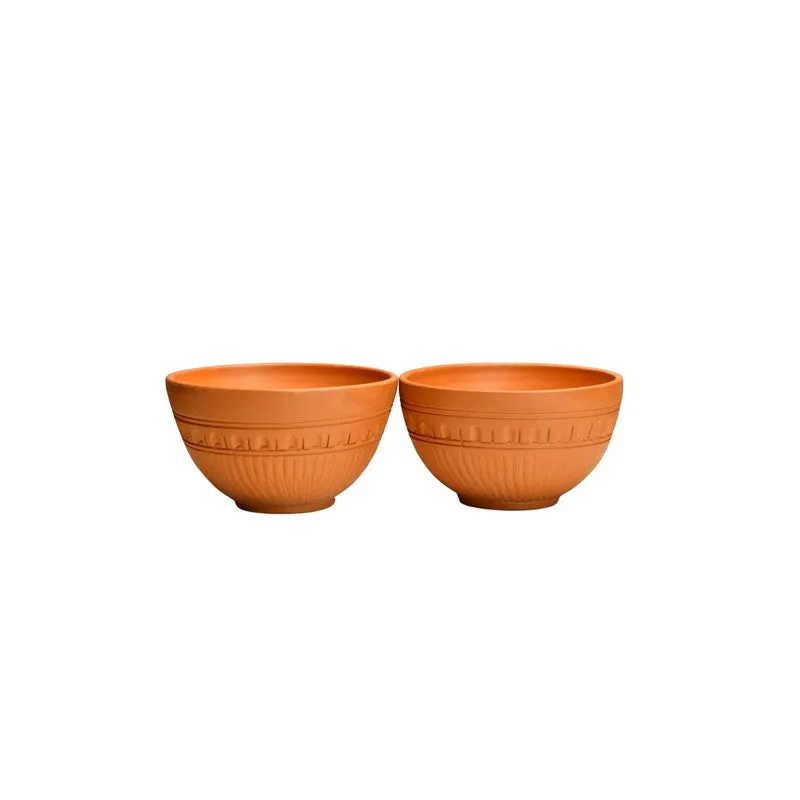 Natural Terracotta Serving Bowls (400 mL Each) - Set Of Two media 3
