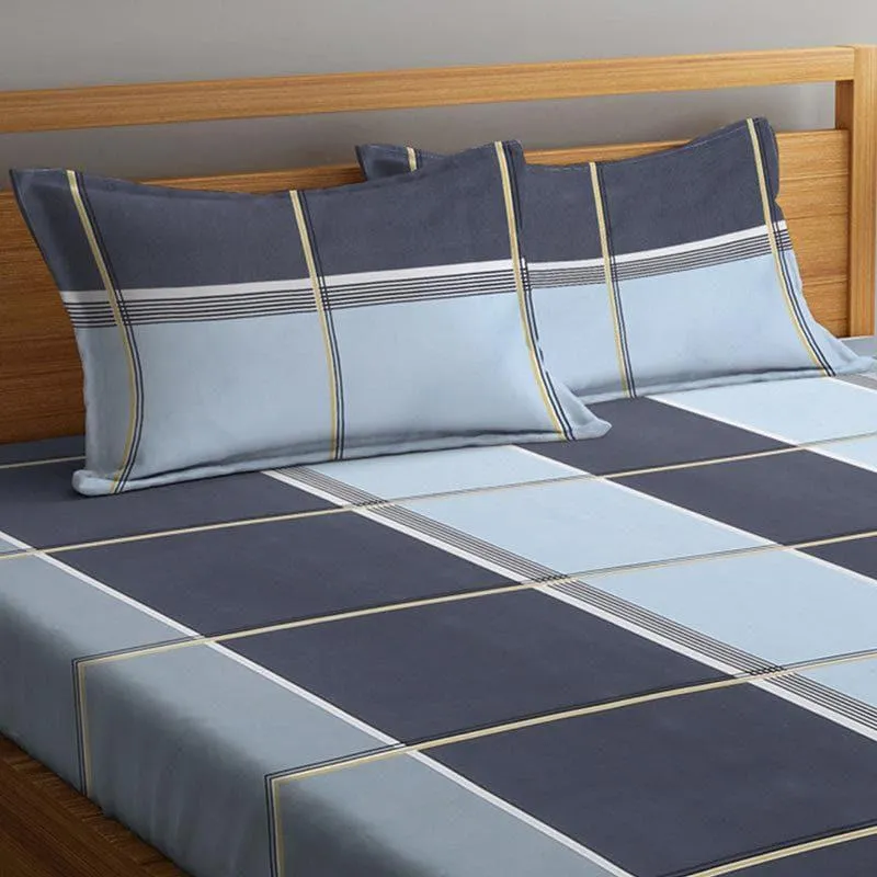 Chaen Checkered Bedsheet - 130 GSM media 3