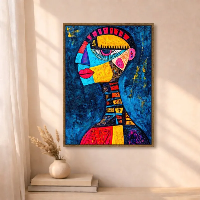 Neo Muse Canvas Wall Art With Frame media 4