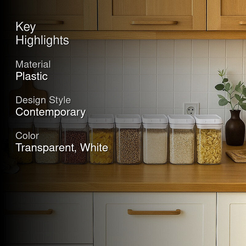 Essentio Airtight Plastic Storage Container - Set Of Eight media 2