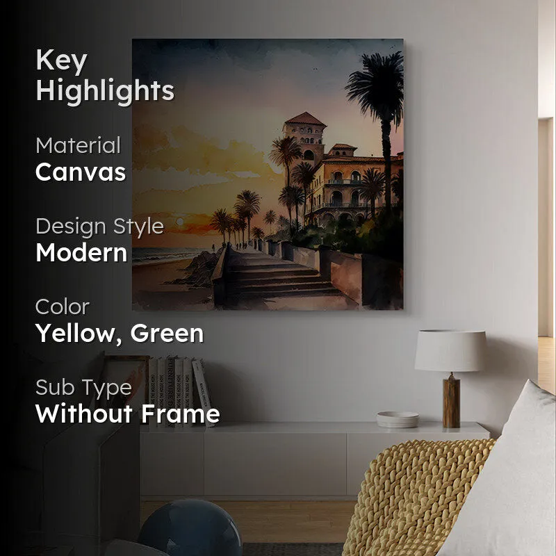Boulevard At Sunset Wall Painting media 2