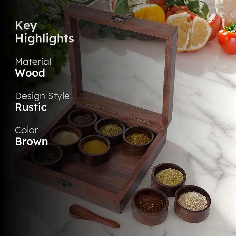 Spice Bay Wood Masala Box media 2