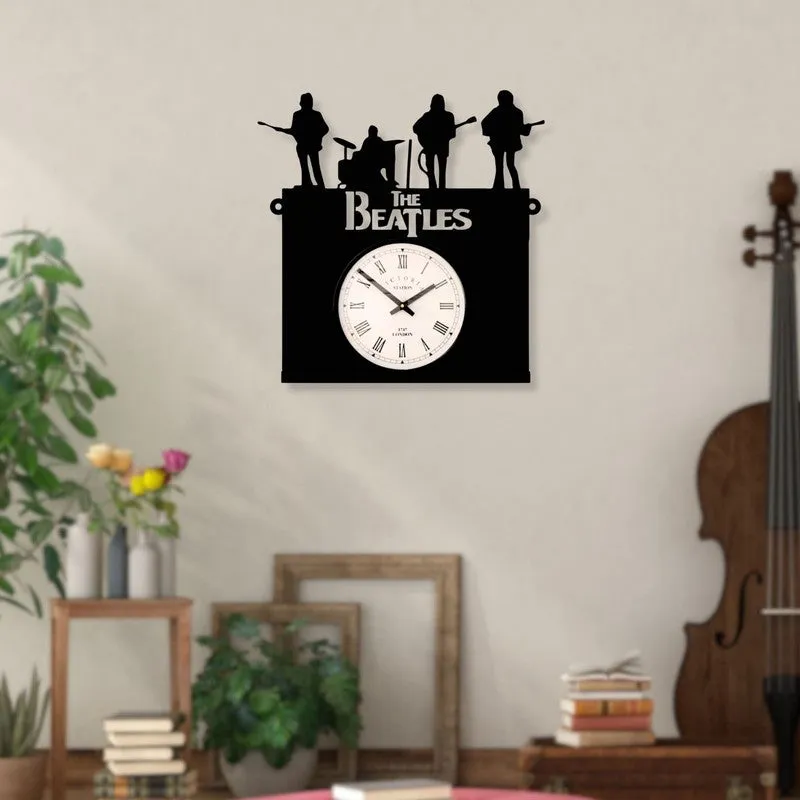 Beat Steel Analog Wall Clock - Black media 3