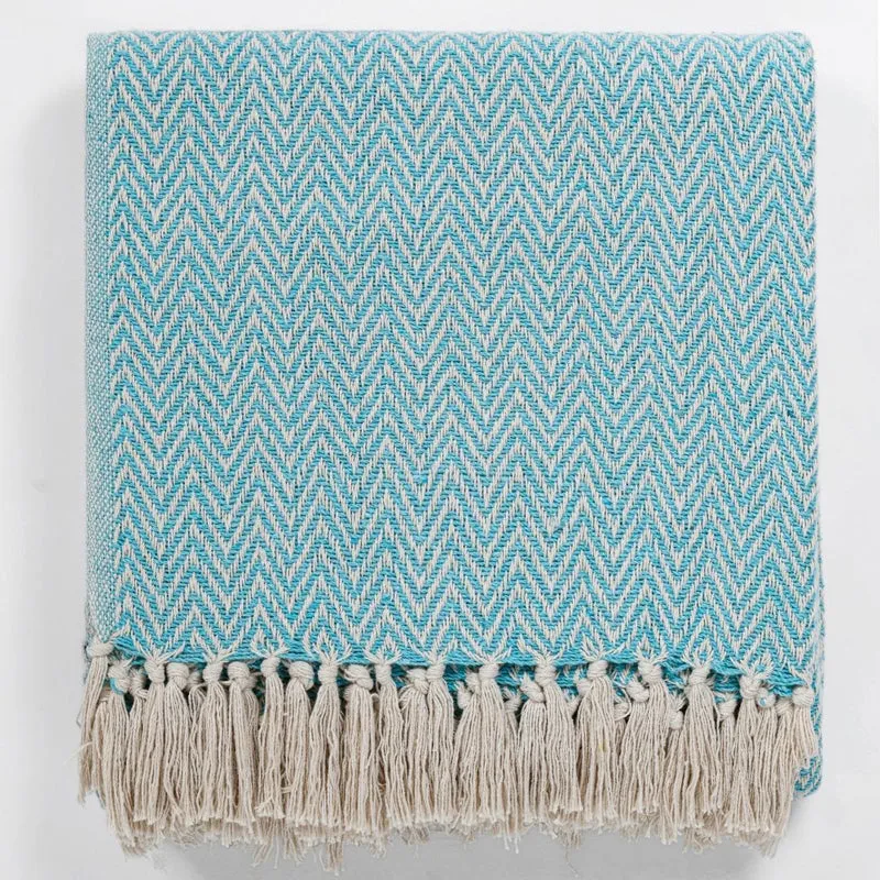 Wheat Hug Throw - Blue media 8