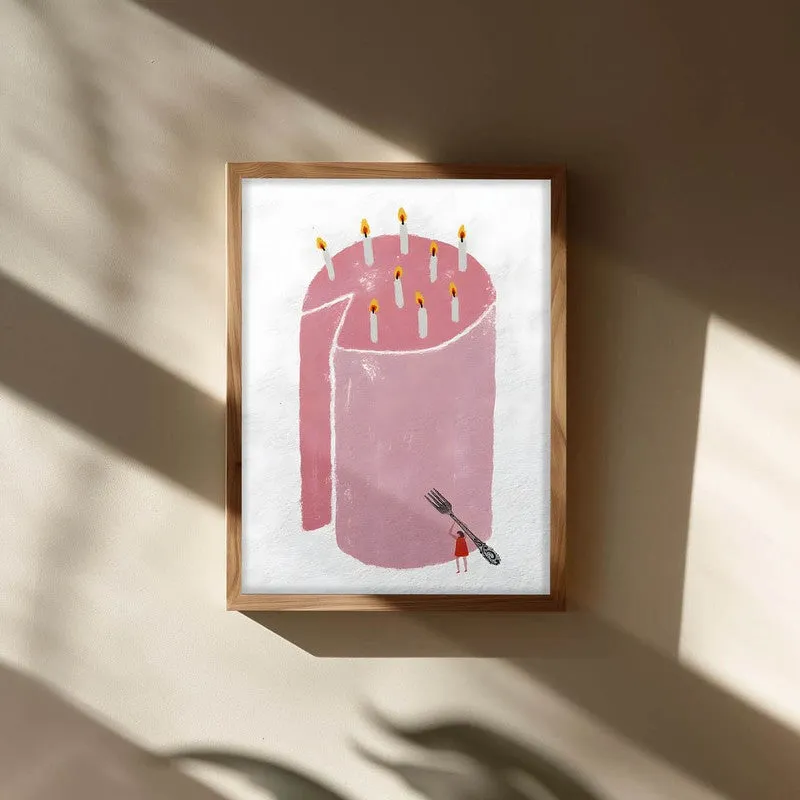Sweet Slice Archival Canvas Wall Art - Brown media 3