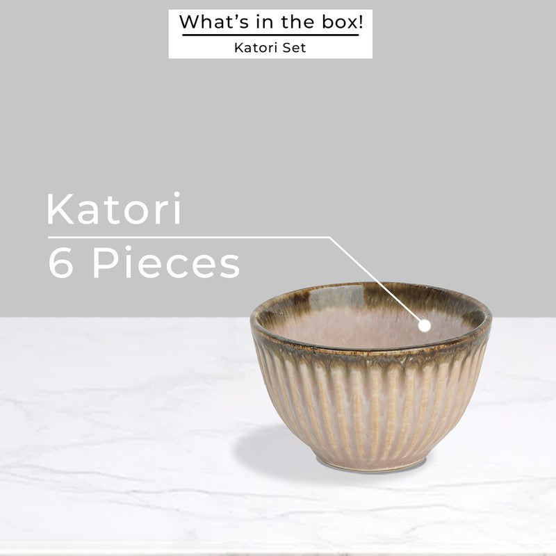 Mintora Pink Ceramic Snack Bowls (180 mL) - Set Of Six media 4
