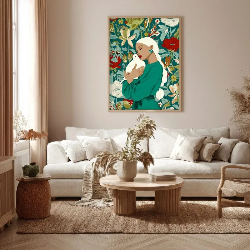 Aureth Canvas Wall Painting With Brown Frame media 5