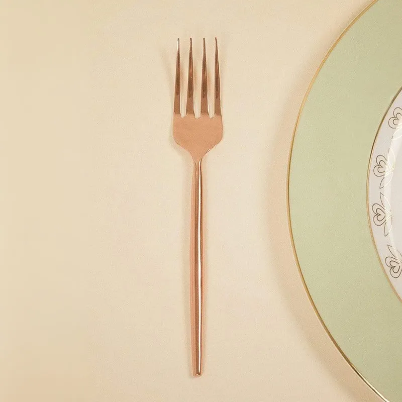 Gilded Tines Copper Dessert Fork - Set Of Six media 3