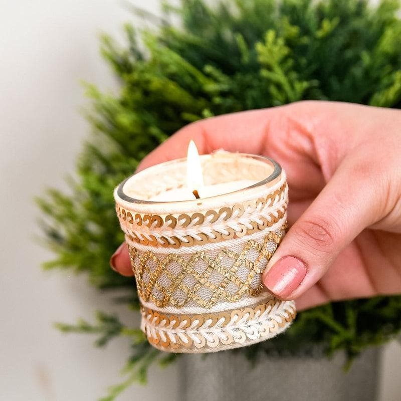 Inaayat - Set of 2 Scented Votive Candles (Madurai Malli & Pacific Ocean Scented) image 5