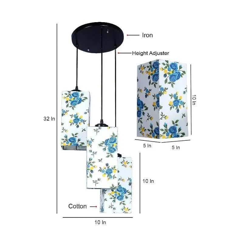 Blue Fleur Cluster Ceiling Lamp media 6