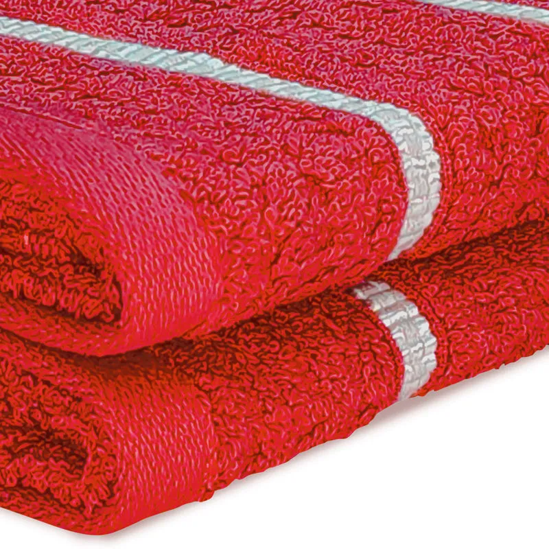 Junia Hand Towel (Red) - Set Of Two media 5