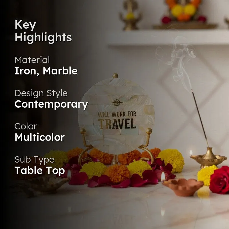 Voyage Muse Marble Showpiece With Stand media 2