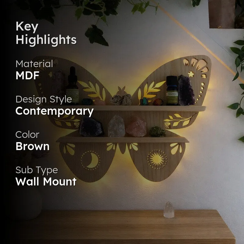 ButterflyAura Backlit Wall Shelf media 2