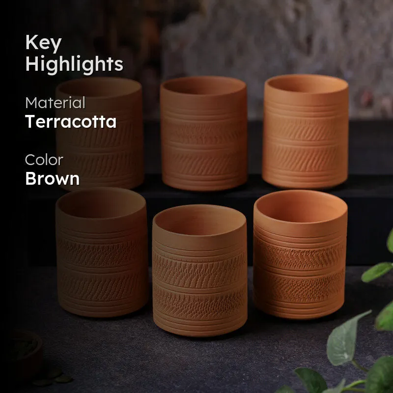 Mitti Terracotta Glass (250 mL) - Set Of Six media 2