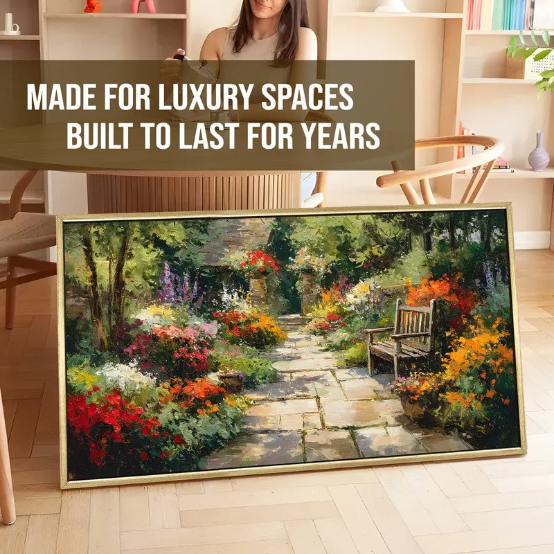 Calm Retreat Canvas Wall Painting With Frame media 5