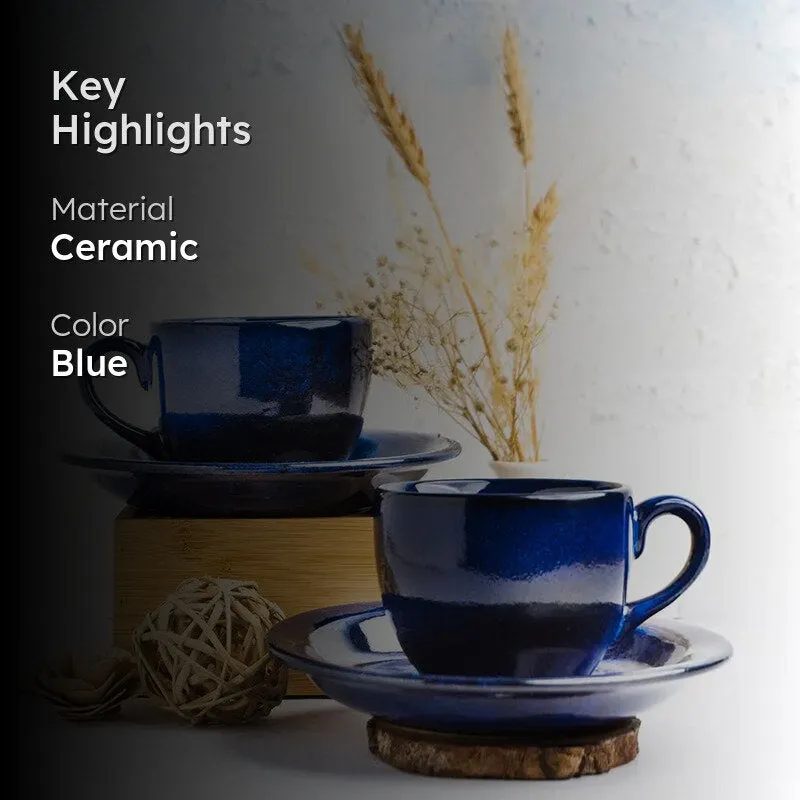 Zoda Handmade Cup & Saucer - 240 ML media 2