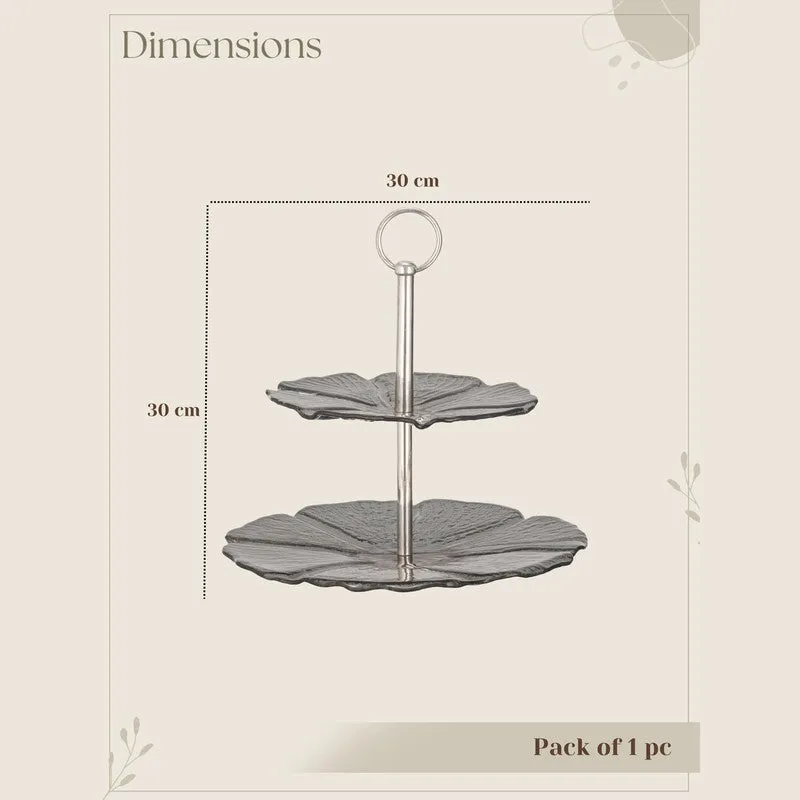 Midnight Petals Two Tiered Cake Stand media 6