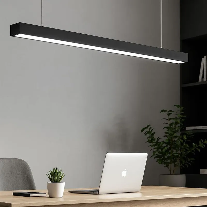 Modern Linea Aluminum Ceiling Lamp media 3