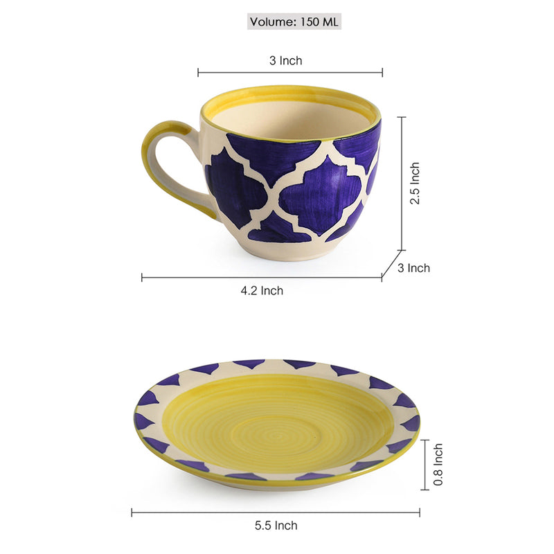 Moroccan Dream Tea Cup & Saucer (150 ML) - Twelve Piece Set media 6