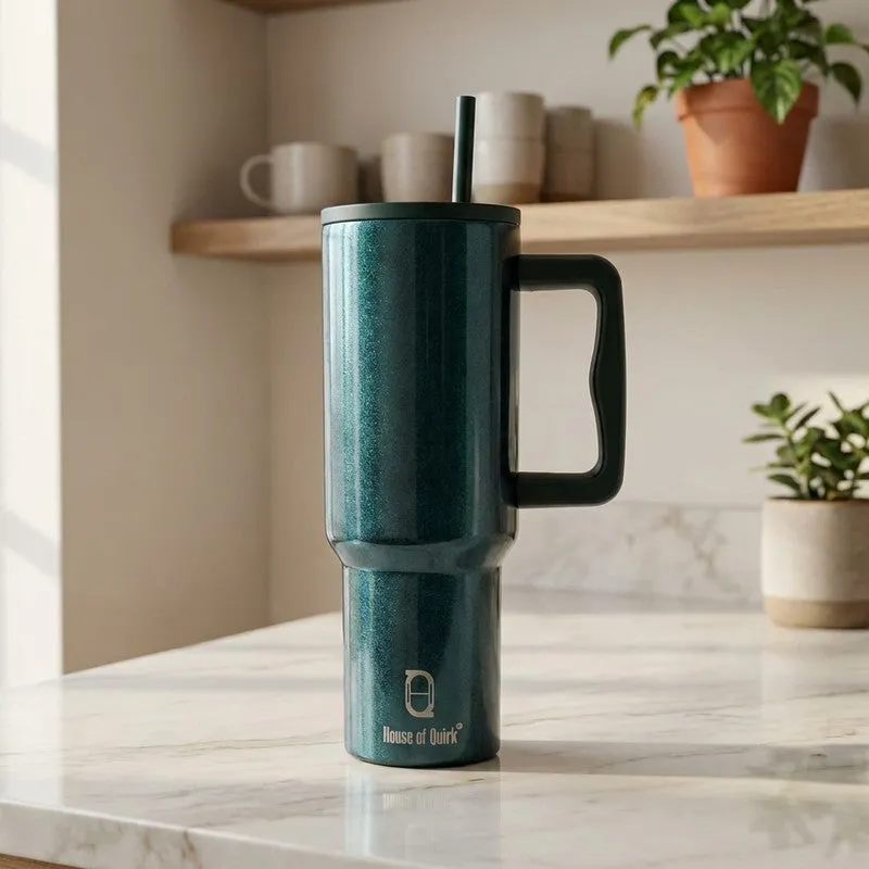 Jade Matte Stainless Steel Tumbler - 1200 ML media 1