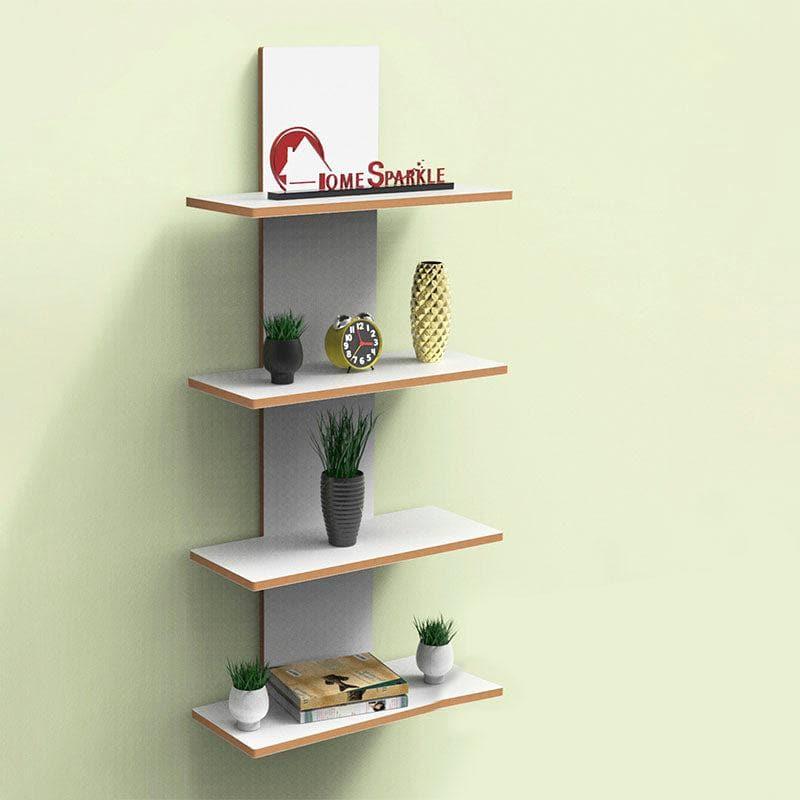 Quadra Block Wall Shelf - White