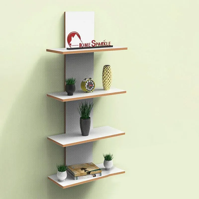 Quadra Block Wall Shelf - White media 1