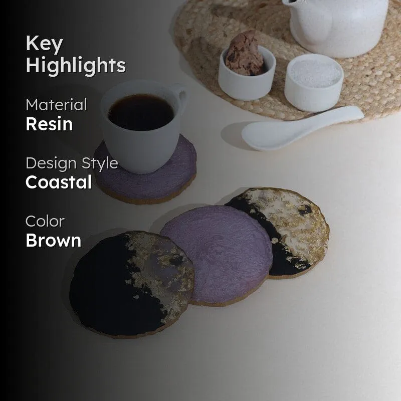 Aria Resin Coasters - Set Of Four media 2